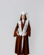 ⁦عباية تخرج بنية فاخرة⁩ - الصورة ⁦6⁩