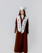 ⁦عباية تخرج بنية فاخرة⁩ - الصورة ⁦5⁩