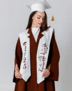 ⁦عباية تخرج بنية فاخرة⁩ - الصورة ⁦4⁩